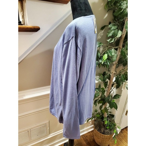 Croft & Barrow Women's Blue Acrylic Round Neck Long Sleeve Pullover Sweater XL - Picture 6 of 12